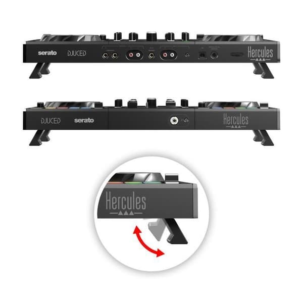 HERCULES DJCONTROL INPULSE 500 - DJ-kontroller - Ljudgränssnitt & integrerad hårdvarumixer