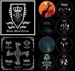 Malign/ Ofermod/ Triumphator/ Watain - Black Metal Terror (4 Picture 7" Vi (Vinylsingle)