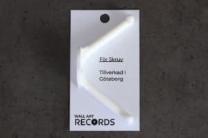 Vinyltillbehör - Vinylhållare Vit För Skruv