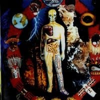 Nocturnal Emissions - Cathedral (Red W/ Black & Cream Mar (LP)