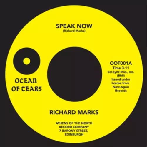 Richard Marks Speak Now (Vinyl) 7″ EP New