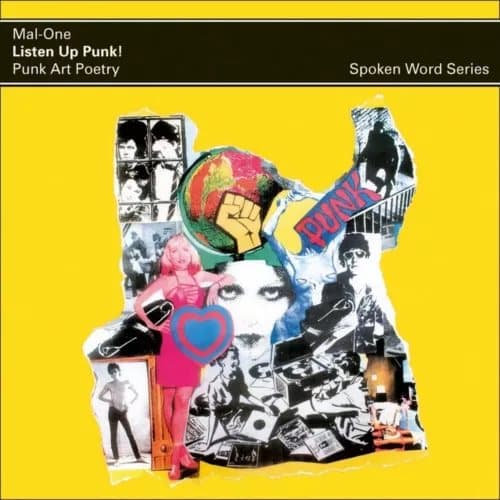 Mal-One Listen Up Punk! Punk Art Poetryspoken word album (Vinyl) New