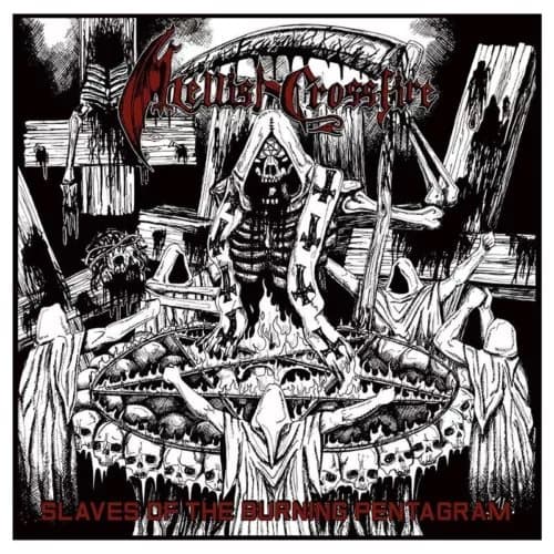 Hellish Crossfire Slaves of the Burning Pentagram (Vinyl) 12″ Album New