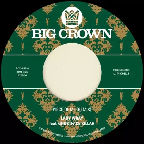 Lady Wray & Pete Rock Piece of Me (Feat. Ghostface Killah) (Vinyl) 7″ Single New
