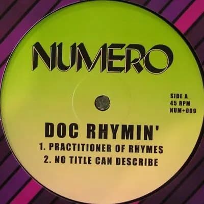 Doc Rhymin Practitioner of rhymes/No title can describe/Dictonary rap (Vinyl) New