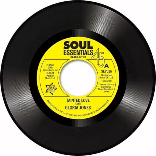 Gloria Jones/R. Dean Taylor Tainted Love/There’s a Ghost in My House (Vinyl) New
