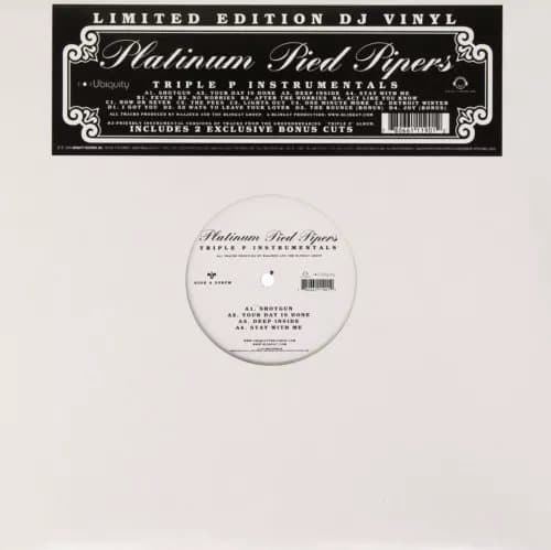 Platinum Pied Pipers Triple P Instrumentals (Vinyl) New