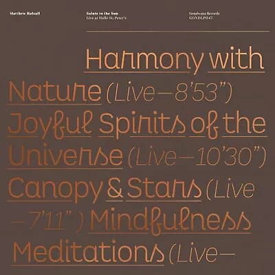 Matthew Halsall Salute to the Sun: Live at Hallé St Peters (Vinyl) 12″ Album New