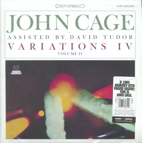 Cage, John With David Tudor Variations IV, Vol. II (Vinyl) New
