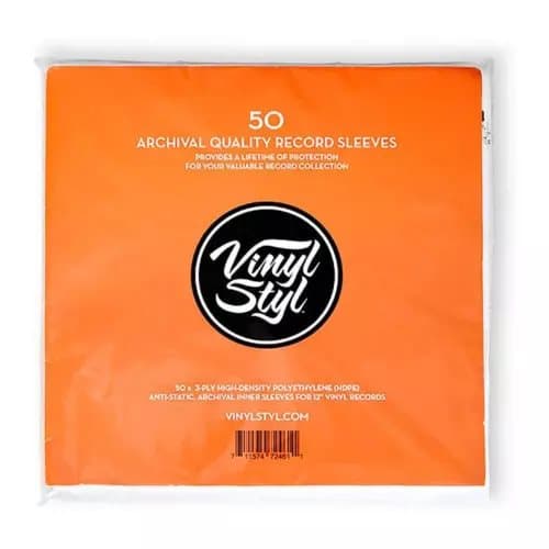 Vinyl Styl® 12 Inch Archival Inner Record Sleeves - HDPE - 50 Count New