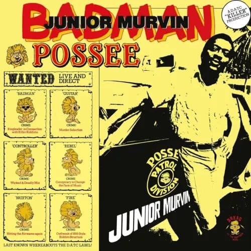 Junior Murvin Bad Man Posse (Vinyl) 12″ Album Coloured Vinyl (Limited Edition) New