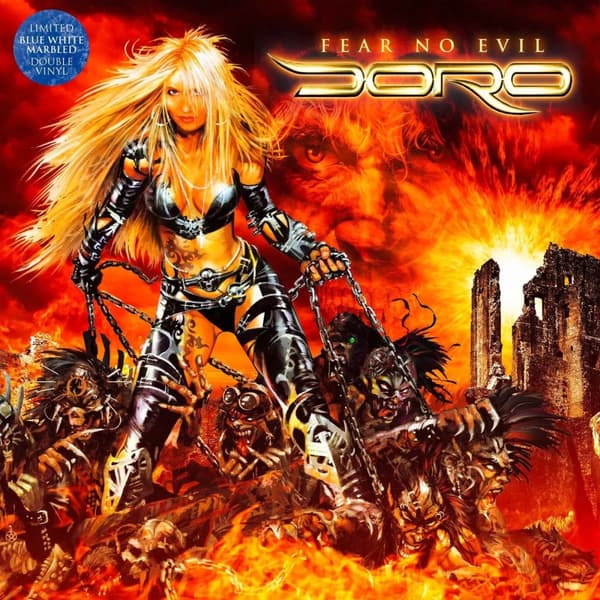 Doro Fear No Evil Blue White Marbled (Vinyl) New