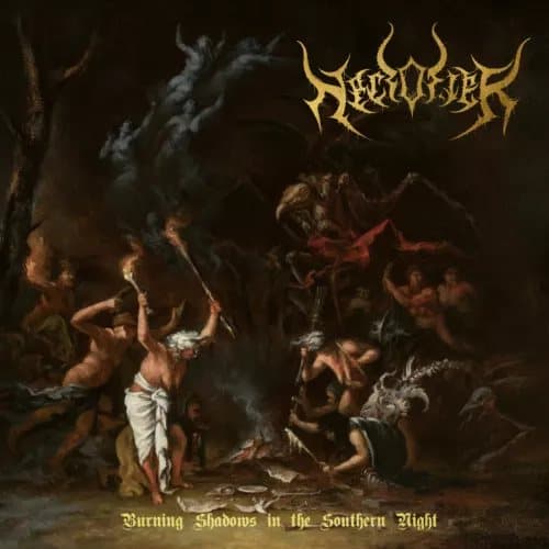 Necrofier Burning Shadows in the Southern Night (Vinyl) 12″ Album Coloured Vinyl New