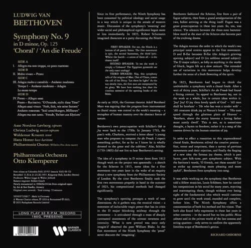 Ludwig van Beethoven Beethoven: ‘Choral’ (Vinyl) 12″ Album New