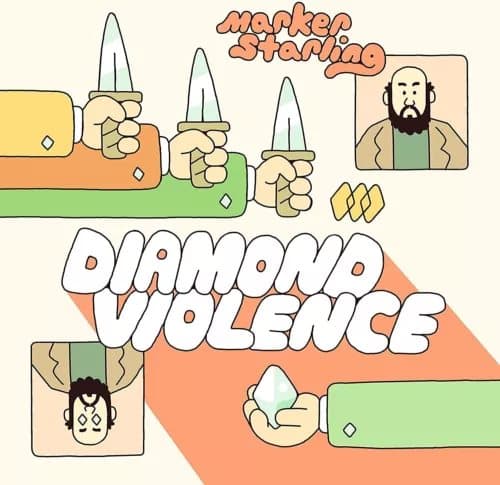Marker Starling Diamond Violence (Vinyl) 12″ Album New