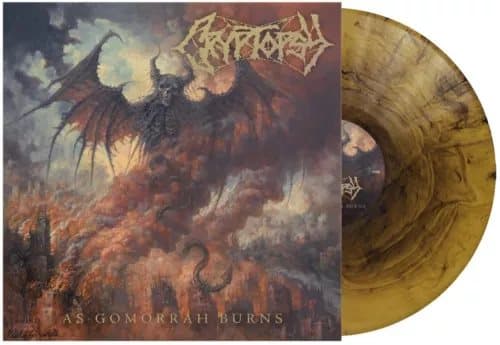 Cryptopsy As Gomorrah Burns - Gold & Black Galaxy (Vinyl) New