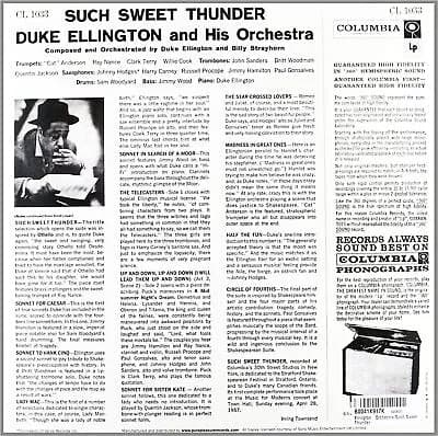 Duke Ellington & His Orchestra Such Sweet Thunder (Vinyl) 12″ Album New