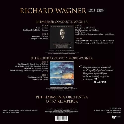 Richard Wagner Klemperer Conducts Wagner (Vinyl) 12″ Album Box Set New