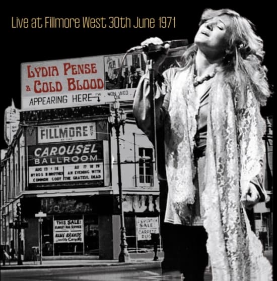 Pense Lydia And Cold Blood - Live At The Fillmore West June 30, (LP)