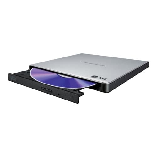 LG GP57ES40 - DVD±RW- (±R DL-) / DVD-RAM-enhet - USB 2.0 - extern Svart, Silver