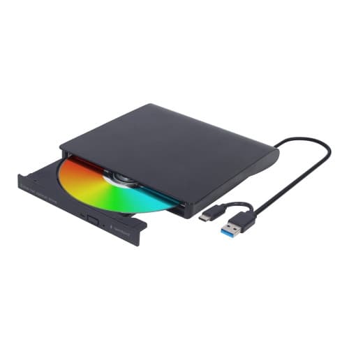 Gembird DVD-USB-03 - DVD±RW- (±R DL-) / DVD-RAM-enhet - USB 3.1 Gen 1 - extern Svart