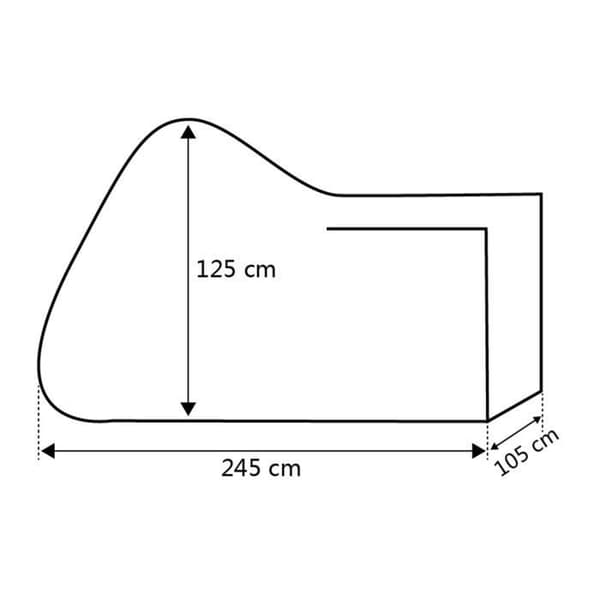 Motorcykelskydd - Vattentät - 190T Polyester - Storlek XL - Färg Svart - Universal