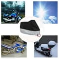Miniatyrbild 3 av 4: Motorcykelskydd - Premium - Vattentät - Svart och silver - Universal - 295x110x140 cm