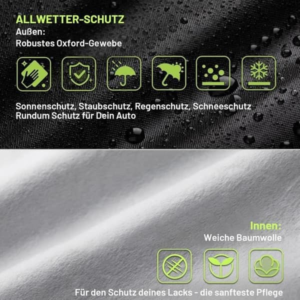 Bilsynskydd - FAVOTO - Kompakt SUV - Vattentät - Bomull - 465x185x160cm