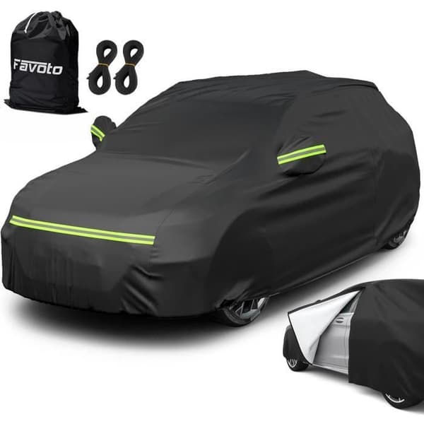 Bilsynskydd - FAVOTO - Kompakt SUV - Vattentät - Bomull - 465x185x160cm