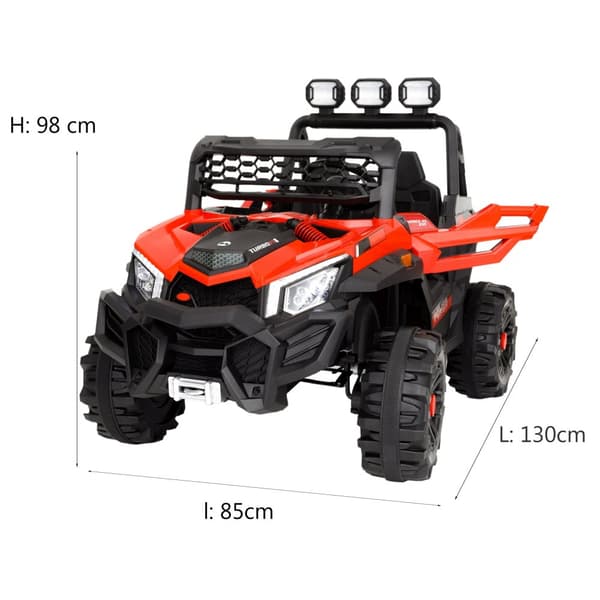 Elbil för barn, Maxhastighet 3km/h, Batteri 12V 16Ah Li Ion, Röd, Smart Balance