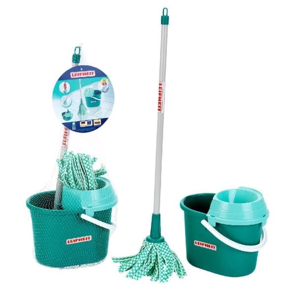 Theo Klein Leifheit Toy Mop kanssa Bucket Turquoise