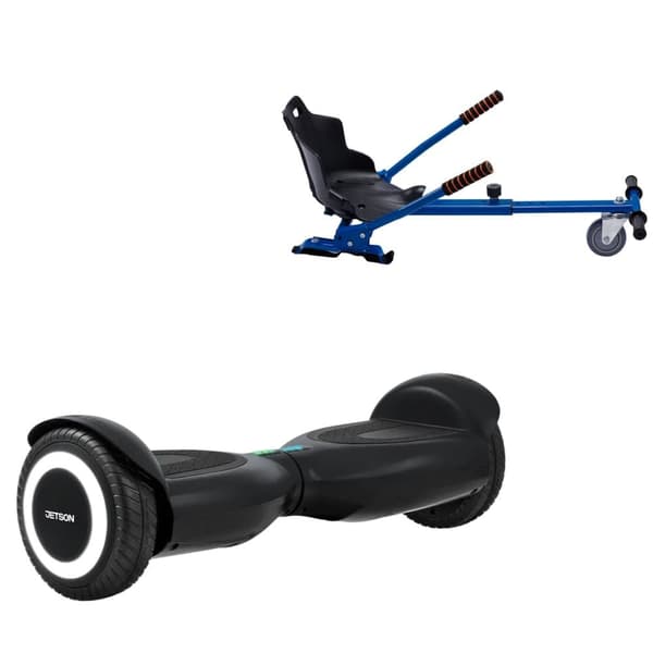 Pakke Hoverboard Standard Go Kart 6,5 tommer, Jetson Prism Black, Standard Rækkevidde og Blå Hoverkart, Smart Balance