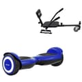 Miniatyrbillede 1 af 7: Pakke Hoverboard Comfort Go Kart 6,5 tommer, Jetson Prism Blue, Standard Rækkevidde og Sort Comfort Hoverkart, Smart Balance