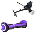 Pikkukuva 1 / 7: Paketti Hoverboard Standard Go Kart 6,5 tuumaa, Jetson Prism Purple, Vakio Toimintasäde ja Musta Hoverkart, Smart Balance