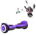 Pikkukuva 1 / 7: Paketti Hoverboard Comfort Go Kart 6,5 tuumaa, Jetson Prism Purple, Vakio Toimintasäde ja Valkoinen Comfort Hoverkart, Smart Balance