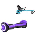 Pikkukuva 1 / 7: Paketti Hoverboard Go Kart Iskunvaimentimilla, 6,5 tuumaa, Jetson Prism Purple, Vakio Toimintasäde ja Sininen Hoverkart iskunvaimentimilla