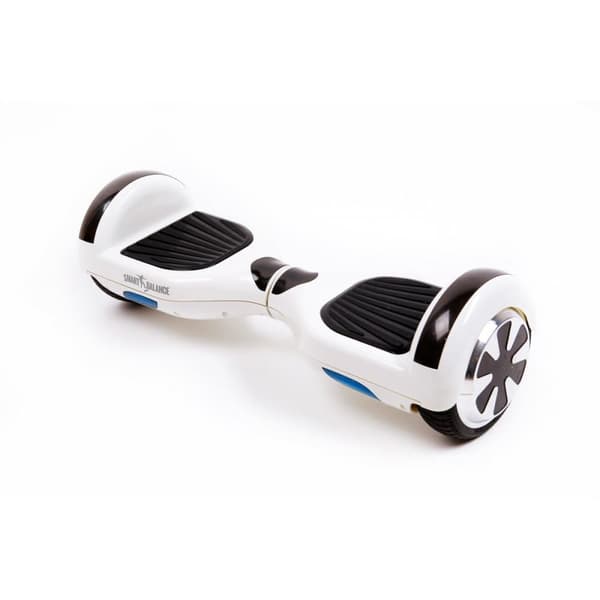 6.5 tommer Hoverboard, Regular Core White Pearl, Standard Rækkevidde, Smart Balance Segboard