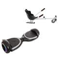 Pikkukuva 1 / 7: Paketti Hoverboard Standard Go Kart 6,5 tuumaa, Jetson Prism Black Plus, Vakio Toimintasäde ja Valkoinen Hoverkart, Smart Balance