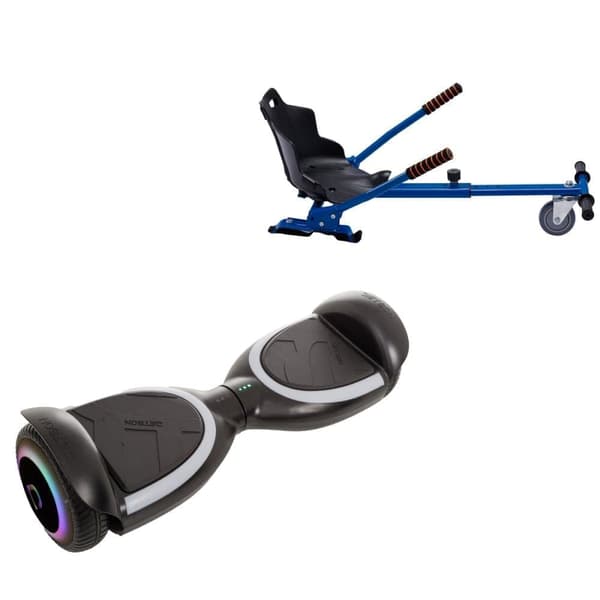 Paketti Hoverboard Standard Go Kart 6,5 tuumaa, Jetson Prism Black Plus, Vakio Toimintasäde ja Sininen Hoverkart, Smart Balance