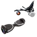Pikkukuva 1 / 7: Paketti Hoverboard Go Kart Iskunvaimentimilla, 6,5 tuumaa, Jetson Prism Black Plus, Vakio Toimintasäde ja Musta Hoverkart iskunvaimentimilla