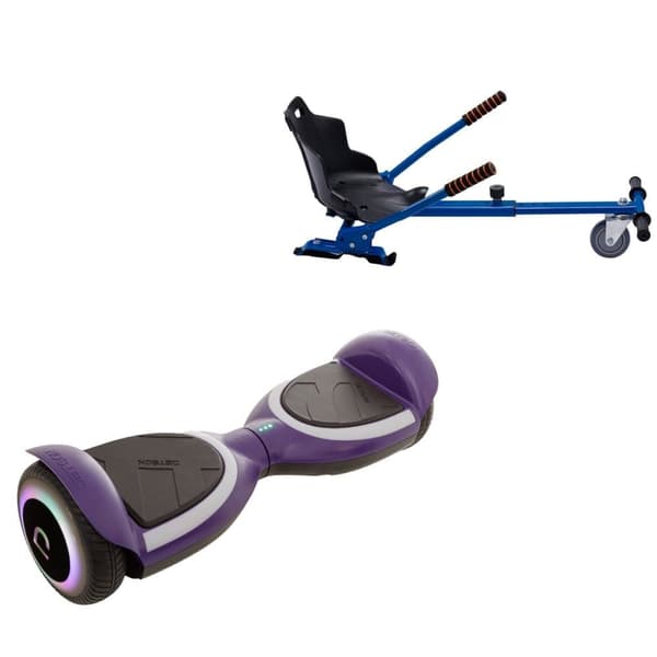 Paketti Hoverboard Standard Go Kart 6,5 tuumaa, Jetson Prism Purple Plus, Vakio Toimintasäde ja Sininen Hoverkart, Smart Balance