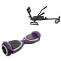 Pikkukuva 1 / 7: Paketti Hoverboard Comfort Go Kart 6,5 tuumaa, Jetson Prism Purple Plus, Vakio Toimintasäde ja Musta Comfort Hoverkart, Smart Balance