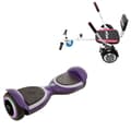 Pikkukuva 1 / 7: Paketti Hoverboard Comfort Go Kart 6,5 tuumaa, Jetson Prism Purple Plus, Vakio Toimintasäde ja Valkoinen Comfort Hoverkart, Smart Balance