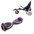Pikkukuva 1 / 7: Paketti Hoverboard Go Kart Iskunvaimentimilla, 6,5 tuumaa, Jetson Prism Purple Plus, Vakio Toimintasäde ja Musta Hoverkart iskunvaimentimilla