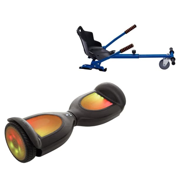 Paketti Hoverboard Standard Go Kart 6,5 tuumaa, Jetson Prism Black PRO, Vakio Toimintasäde ja Sininen Hoverkart, Smart Balance