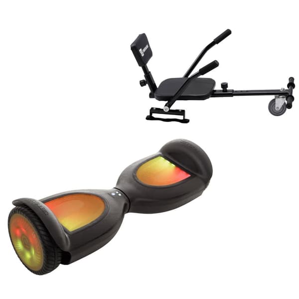 Paketti Hoverboard Comfort Go Kart 6,5 tuumaa, Jetson Prism Black PRO, Vakio Toimintasäde ja Musta Comfort Hoverkart, Smart Balance