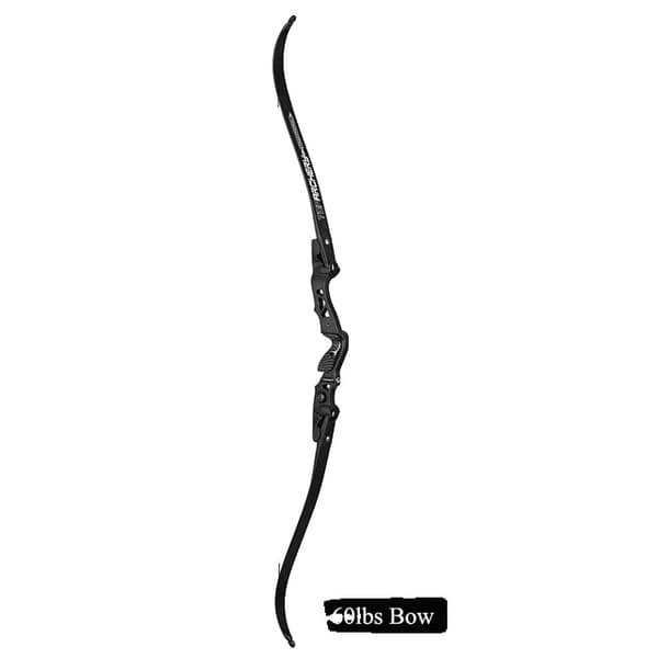Bueskydning Recurve Bue, Letvægts Aluminium Legering Riser, Høj IBO Hastighed, 60lbs sort