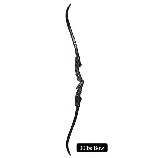Bueskydning Recurve Bue, Letvægts Aluminium Legering Riser, Høj IBO Hastighed, 30lbs sort