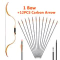 Miniatyrbillede 2 af 2: Ungdoms Recurve Bue, Traditionelt Design, Nedtagelig Funktion, Gul 2