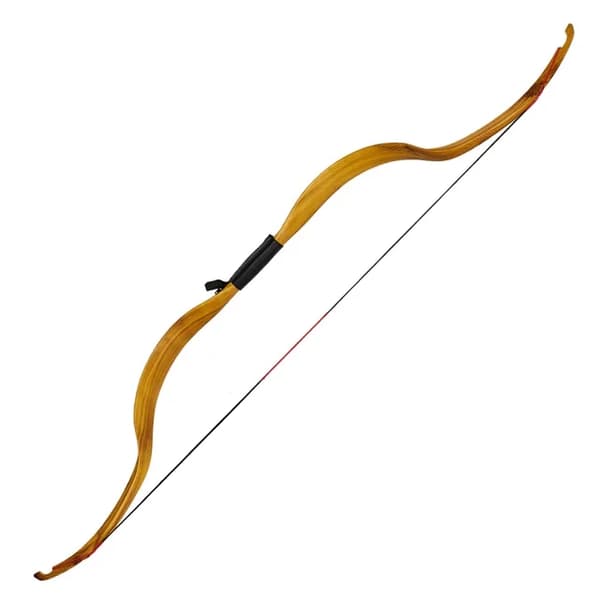 Ungdoms Recurve Bue, Traditionelt Design, Nedtagelig Funktion, Gul
